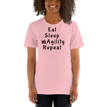 Load image into Gallery viewer, Eat Sleep Agility Repeat with Jump T-Shirt - Light