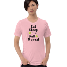 Load image into Gallery viewer, Eat Sleep Flyball Repeat T-Shirts - Light