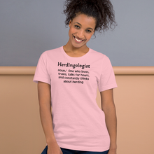 Load image into Gallery viewer, Dog Herding "Herdingologist" T-Shirt - Light