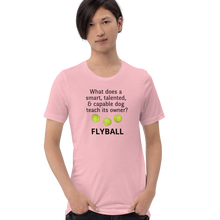 Load image into Gallery viewer, Dog Teaches Flyball T-Shirt - Light