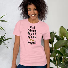 Load image into Gallery viewer, Eat Sleep Nose Work Repeat T-Shirts - Light