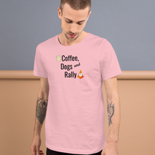 Load image into Gallery viewer, Coffee, Dogs & Rally T-Shirts - Light