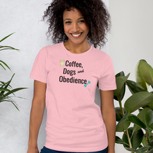 Load image into Gallery viewer, Coffee, Dogs & Obedience T-Shirts - Light