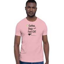 Load image into Gallery viewer, Coffee, Dogs & Fast CAT T-Shirts - Light