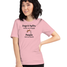 Load image into Gallery viewer, Dogs & Agility Make Me Happy T-Shirts - Light