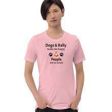 Load image into Gallery viewer, Dogs & Rally Make Me Happy T-Shirts - Light