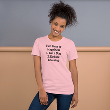 Load image into Gallery viewer, 2 Steps to Happiness - Lure Coursing T-Shirts - Light