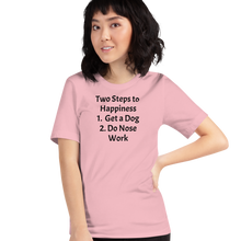 Load image into Gallery viewer, 2 Steps to Happiness - Nose Work T-Shirts - Light