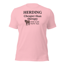 Load image into Gallery viewer, Cattle Herding Cheaper Than Therapy T-Shirts - Light