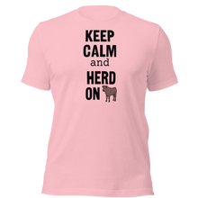 Load image into Gallery viewer, Keep Calm and Cattle Herd On T-Shirts - Light