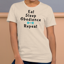Load image into Gallery viewer, Eat Sleep Obedience Repeat T-Shirt - Light