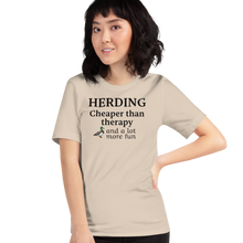 Load image into Gallery viewer, Duck Herding Cheaper than Therapy T-Shirts - Light