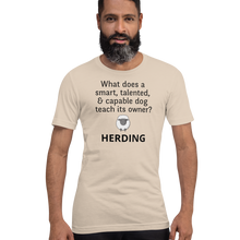 Load image into Gallery viewer, Dog Teaches Sheep Herding T-Shirt - Light