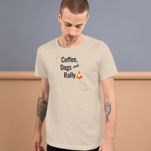 Load image into Gallery viewer, Coffee, Dogs & Rally T-Shirts - Light