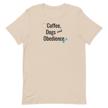 Load image into Gallery viewer, Coffee, Dogs & Obedience T-Shirts - Light