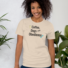Load image into Gallery viewer, Coffee, Dogs & Obedience T-Shirts - Light