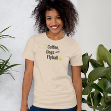 Load image into Gallery viewer, Coffee, Dogs & Flyball T-Shirts - Light