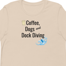Load image into Gallery viewer, Coffee, Dogs & Dock Diving T-Shirts - Light