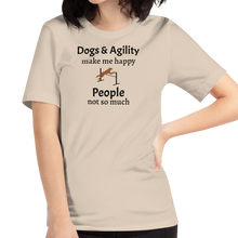 Load image into Gallery viewer, Dogs & Agility Make Me Happy T-Shirts - Light