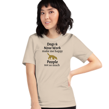 Load image into Gallery viewer, Dogs & Nose Work Make Me Happy T-Shirts - Light