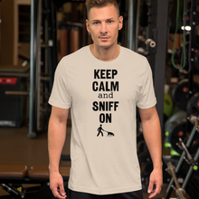 Load image into Gallery viewer, Keep Calm & Sniff On Tracking T-Shirts - Light
