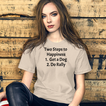 Load image into Gallery viewer, 2 Steps to Happiness - Rally T-Shirts - Light