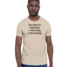 Load image into Gallery viewer, 2 Steps to Happiness - Herding T-Shirts - Light
