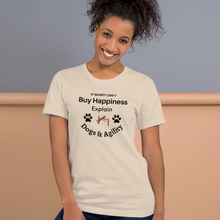 Load image into Gallery viewer, Buy Happiness w/ Dogs & Agility T-Shirts - Light