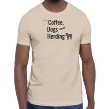 Load image into Gallery viewer, Coffee, Dogs, & Cattle Herding T-Shirts - Light