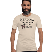 Load image into Gallery viewer, Cattle Herding Cheaper Than Therapy T-Shirts - Light