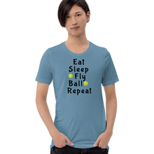 Load image into Gallery viewer, Eat Sleep Flyball Repeat T-Shirts - Light
