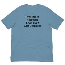 Load image into Gallery viewer, 2 Steps to Happiness - Obedience T-Shirts - Light