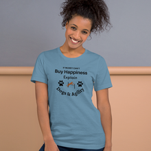 Load image into Gallery viewer, Buy Happiness w/ Dogs & Agility T-Shirts - Light