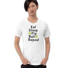 Load image into Gallery viewer, Eat Sleep Flyball Repeat T-Shirts - Light