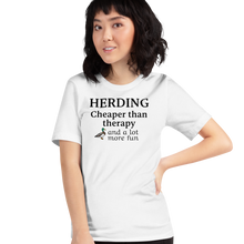 Load image into Gallery viewer, Duck Herding Cheaper than Therapy T-Shirts - Light