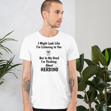 Load image into Gallery viewer, I'm Thinking About Sheep Herding T-Shirts - Light