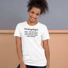 Load image into Gallery viewer, Dog Herding "Herdingologist" T-Shirt - Light