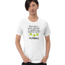 Load image into Gallery viewer, Dog Teaches Flyball T-Shirt - Light