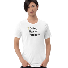 Load image into Gallery viewer, Coffee, Dogs & Sheep Herding T-Shirts - Light