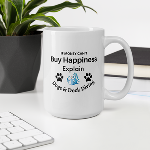Buy Happiness w/ Dogs & Dock Diving Mugs