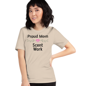 Proud Scent Work Mom T-Shirts - Light