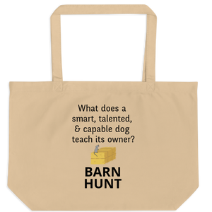 Dog Teaches Barn Hunt X-Large Tote/ Shopping Bags