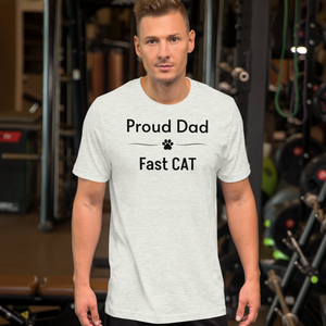 Proud Fast CAT Dad T-Shirts - Light