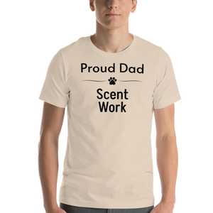 Proud Scent Work Dad T-Shirts - Light