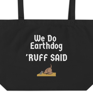 Ruff Said Earthdog X-Lage Tote/ Shopping Bags - Black