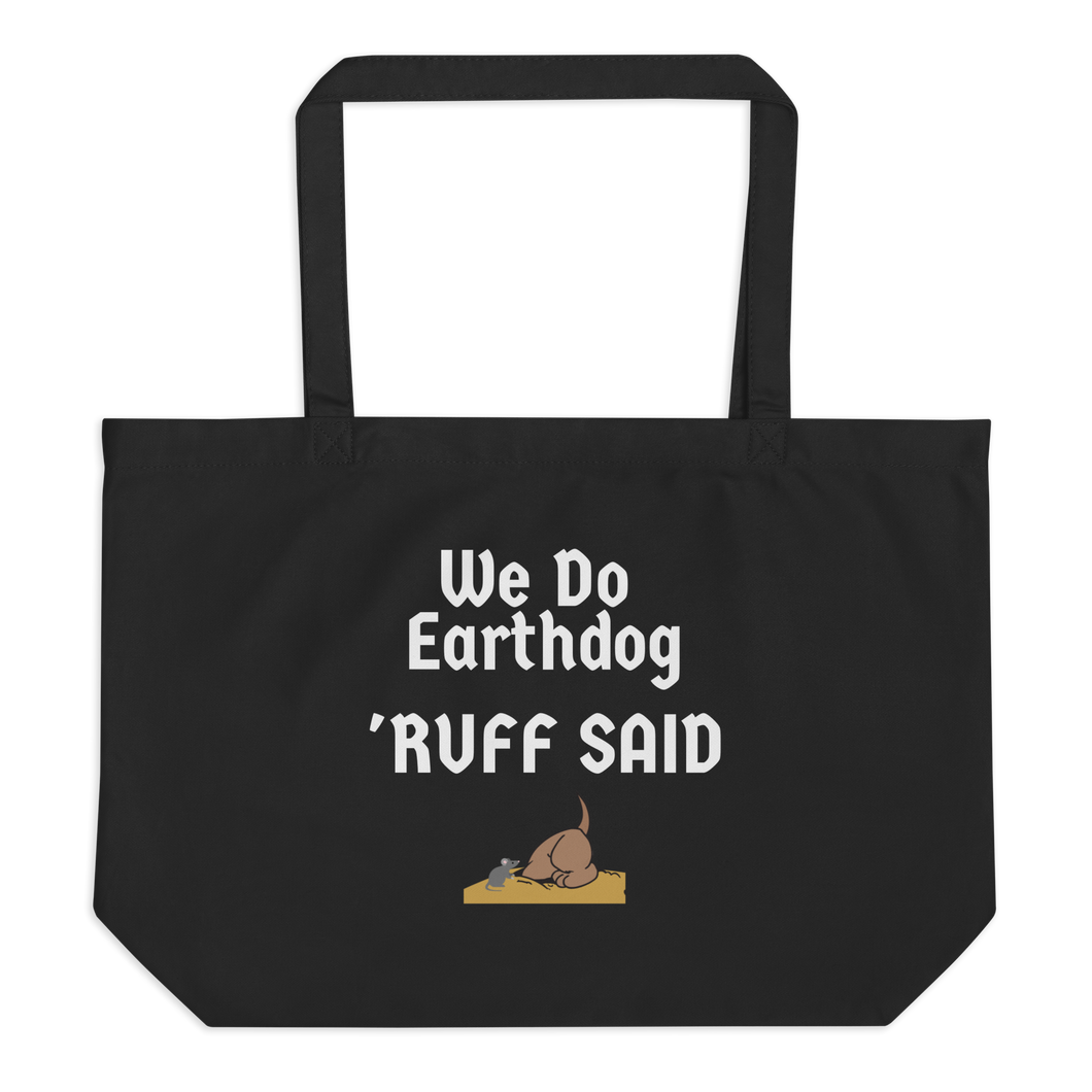 Ruff Said Earthdog X-Lage Tote/ Shopping Bags - Black