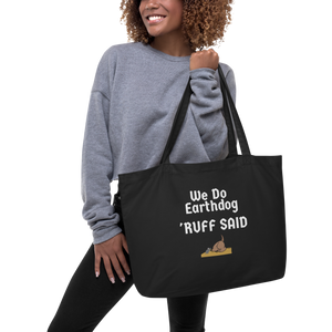 Ruff Said Earthdog X-Lage Tote/ Shopping Bags - Black