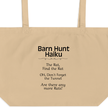 Load image into Gallery viewer, Barn Hunt Haiku X-Large Tote/ Shopping Bags
