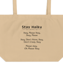 Load image into Gallery viewer, Stay Haiku X-Large Tote/ Shopping Bags

