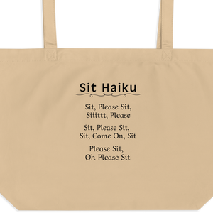 Sit Haiku X-Large Tote/ Shopping Bags